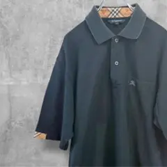 BURBERRY golf バーバリー ゴルフ　ポロシャツ 黒 L ゴルフウェア