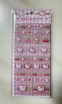 ハローキティ タイルシール チェリー柄