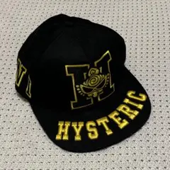 ヒステリックミニ ベビーキャップ 46cm 黒 ヒスミニ 帽子 刺繍 ロゴ