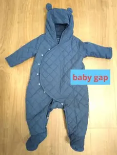 【babyGap】 フード付きロンパース 12-18ヶ月 ネイビー