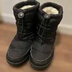 黒　ボア付きブーツ　スノーブーツ　20センチ