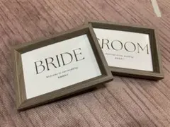 BRIDE & GROOM フォトフレーム　結婚式受付小物