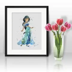 ジャスミン・ディズニーリゾート・アラジンと魔法のランプ・ディズニーランド・額縁付