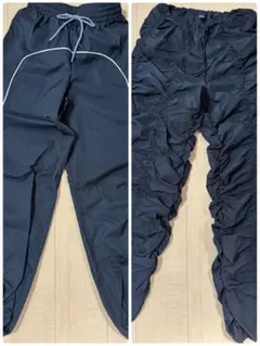 【美品】SHEIN (ダンス・ジャージ系)ブラックパンツ ２点セット