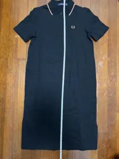 Fred Perry ブラック ポロシャツワンピース L