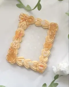 【12】黄色　ひよこ　硬質ケースデコ ホイップデコ トレカケース 推し活 オタ活