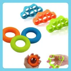 筋トレ 6点セット ハンドグリップ 握力トレーニング 指ストレッチャー