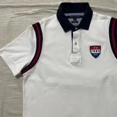 ●トミーヒルフィガー●ポロシャツ L クラシックフィット 白 半袖 ゴルフ