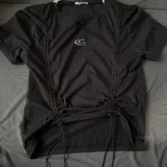 NGNI ドロスト 半袖 Tシャツ ブラック
