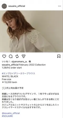wkn様 リクエスト エイミーロウ テキストエンブロシャツ 短丈