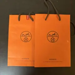 HERMES ショップ袋 2枚セット - メルカリ