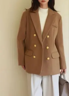 【未使用】タグ付き saison de papillon チェスターコート M