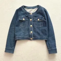 Rue de B bis ノーカラーデニムジャケット　ロートレアモン　S
