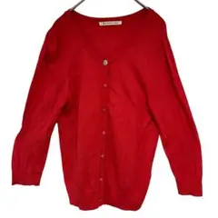 MAJESTIC LEGON レディース カーディガン 赤 (M)