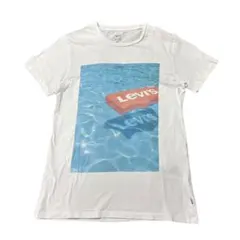 Levi's グラフィックTシャツ　ホワイト　S 古着　8#d