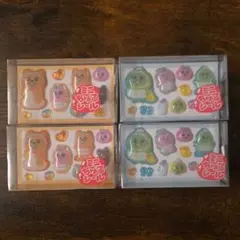 おぱんちゅうさぎ 着衣グマ 脱帽カッパ ミニちゅるシール 2種類 2セット