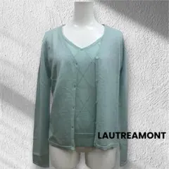 LAUTREAMONT ニットアンサンブル　ミントグリーン　スパンコール