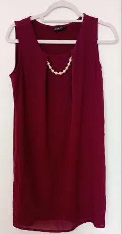 フォーマル　ワンピース　ノースリーブ　結婚式　パーティー　ドレス　お呼ばれ