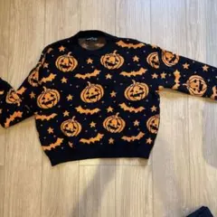 SHEIN パンプキン柄 ハロウィン セーター S