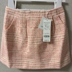 タルティーヌエショコラ/チェック柄スカート 130cm ピンク系