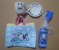 サンリオ【ポチャッコ】３種《レッスンバッグ、クレヨンケース、カップ＆ソーサー》