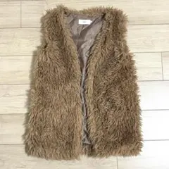 S&G グラデーション毛皮ベスト　新品未使用 2025年最新】毛皮ベスト ファーベスト レディースの人気アイテム