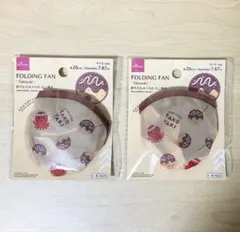 摺疊扇 章魚燒 兩件組 DAISO