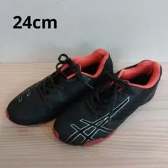 ASICS ブラック/オレンジ スニーカー