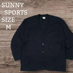 ✸SUNNYSPORTS✸カーディガン✸日本製✸オールブラック✸エスニック柄✸