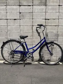 U017 美品 普通自転車 27インチ 6段変速 シティサイクル - メルカリ