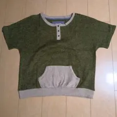 cln.standard 半袖 ニット ヘンリーネック M