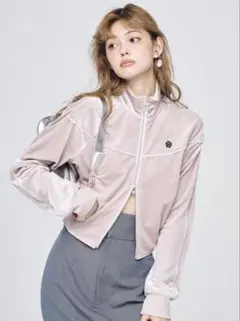 リリーブラウン　マリクワ　ベロアトラックジャケット