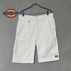 ディッキーズ　ホワイト　ハーフパンツ