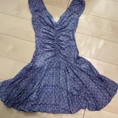 ᐢ*ᐢ様 水色　ノースリーブワンピース　フランス製