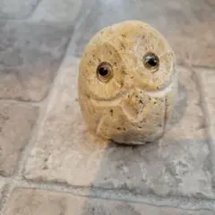 フクロウ形　石置物