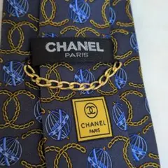 ✿CHANELシャネル COCOロゴマークシルクネクタイ極美品 イタリア製✿