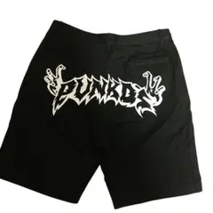 PUNK DRUN KERS バックプリント 刺繍ロゴ ショートパンツのサムネイル