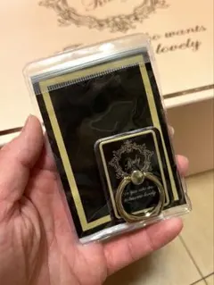 【Rady 】スマホリング ブラック×ゴールド 新品未使用