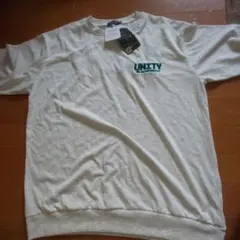 アイボリー Mサイズ 半袖Tシャツ ロゴあり