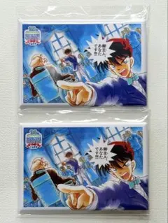 名探偵コナン コナンカフェ 30周年 スクエア缶バッジA 工藤新一 ２個