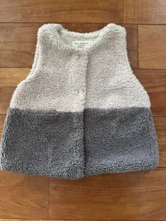 zara baby 2/3years 98cm ベビー ボアベスト グレー