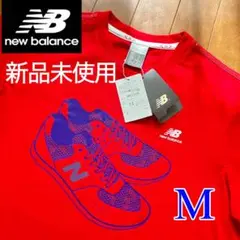 new balance ニューバランス Tシャツ M 赤【新品タグ付】