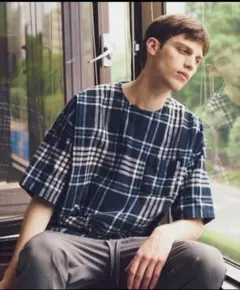 monkeytime chek dolman po shirtのサムネイル