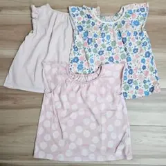 トップス UNIQLO エアリズム コットンTシャツ 100cm 女の子 セット