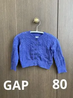 GAP ボレロ 女の子 カーディガン ブルー 80 12-18month