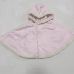 『美品』ミキハウスベビー　ケープ　ポンチョ　 70cm 80cm 90cm