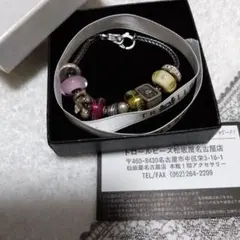 トロールビーズ　シルバーハートエンジェルブレスレット