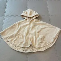 【COMME CA FOSSETTE】ベビーポンチョ　リバーシブル