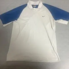 Nike DRI-FIT ポロシャツ XL ホワイト/ブルー