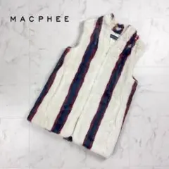MACPHEE♡エコファーロングベスト♡TOMORROWLAND ムートン ロングジレ｜トゥモローランド 公式サイト
